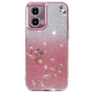Coque Motorola Edge 50 Fusion Strass et Paillettes