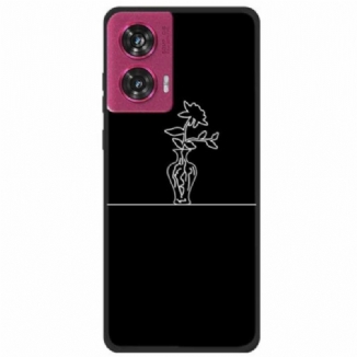 Coque Motorola Edge 50 Fusion Tournesol dans un vase