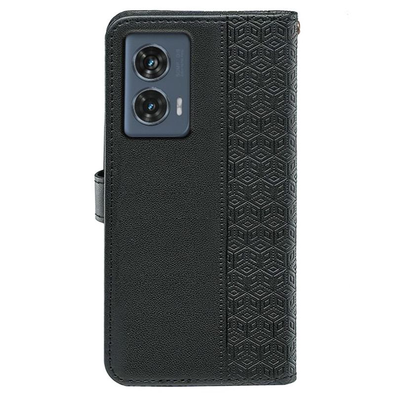 Housse Motorola Edge 50 Fusion Frise Motif Cubique