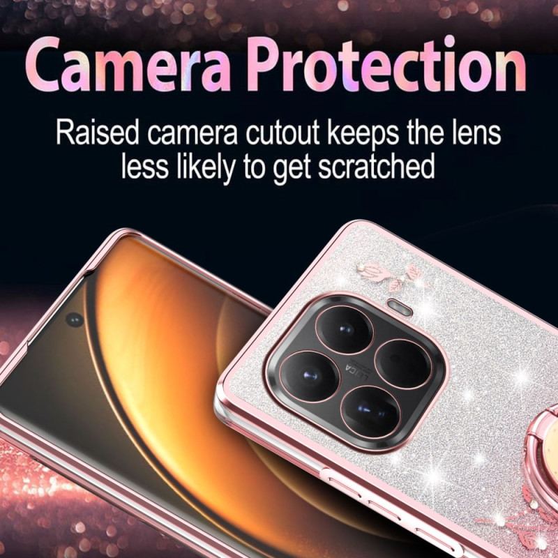 Coque KADEM pour Xiaomi 15T Pro Anneau-Support Strass KADEM