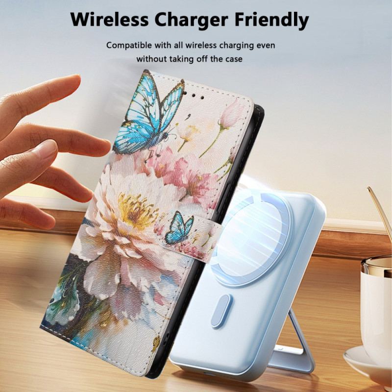 FleurHousse Xiaomi 15T Pro Fleur et Papillon
