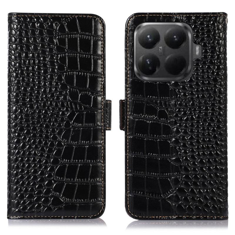 Housse Xiaomi 15T Pro Cuir Texture Crocodile