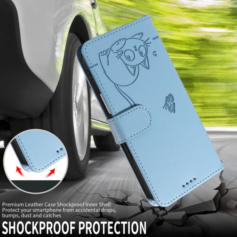 Housse Xiaomi 15T Pro Design Chat à Lanière