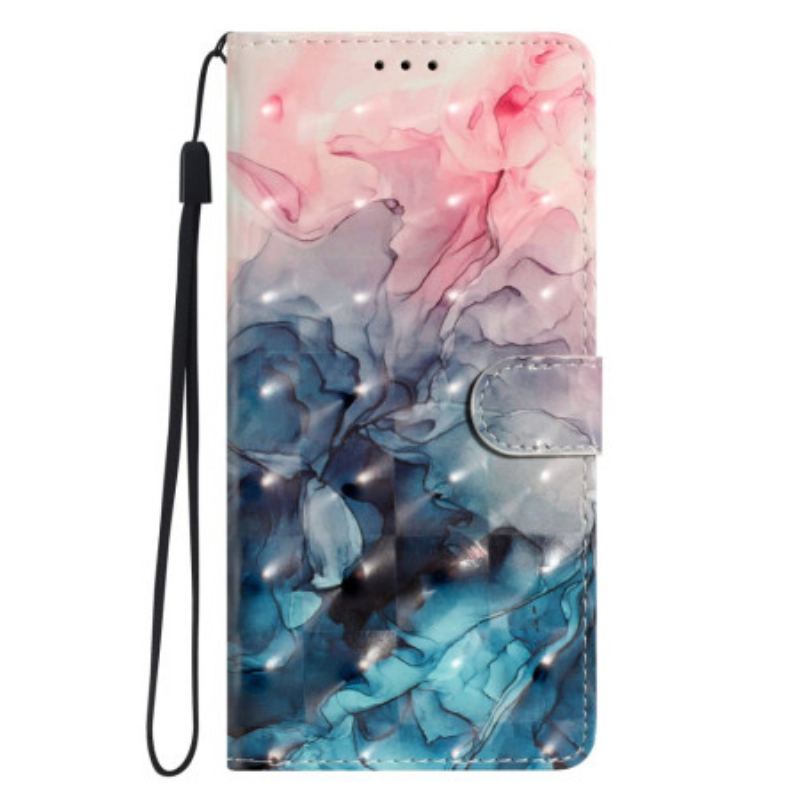 Housse Xiaomi 15T Pro Marbre Rose et Bleu
