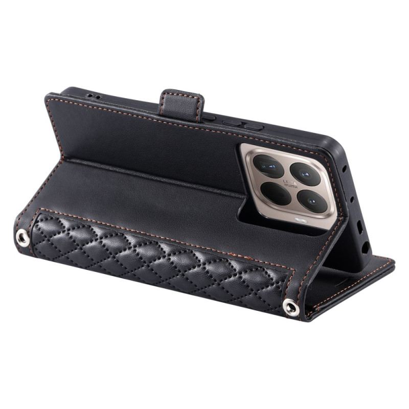 Housse Xiaomi 15T Pro Matelassée avec Lanière