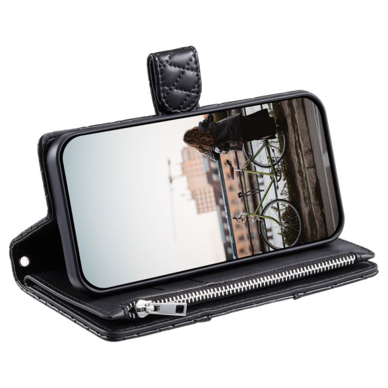 Housse Xiaomi 15T Pro Matelassée avec Poche Zippée