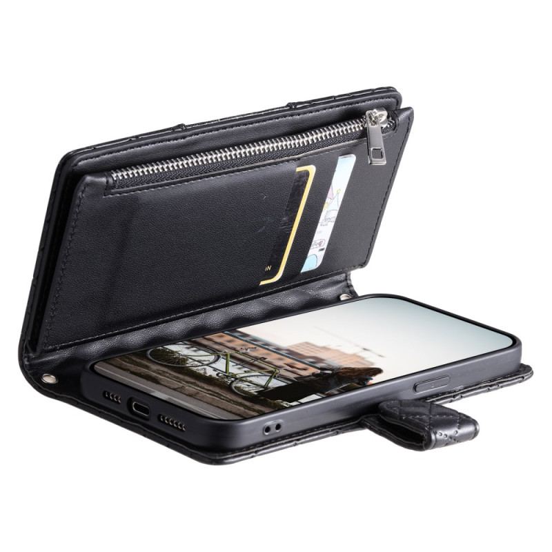 Housse Xiaomi 15T Pro Matelassée avec Poche Zippée