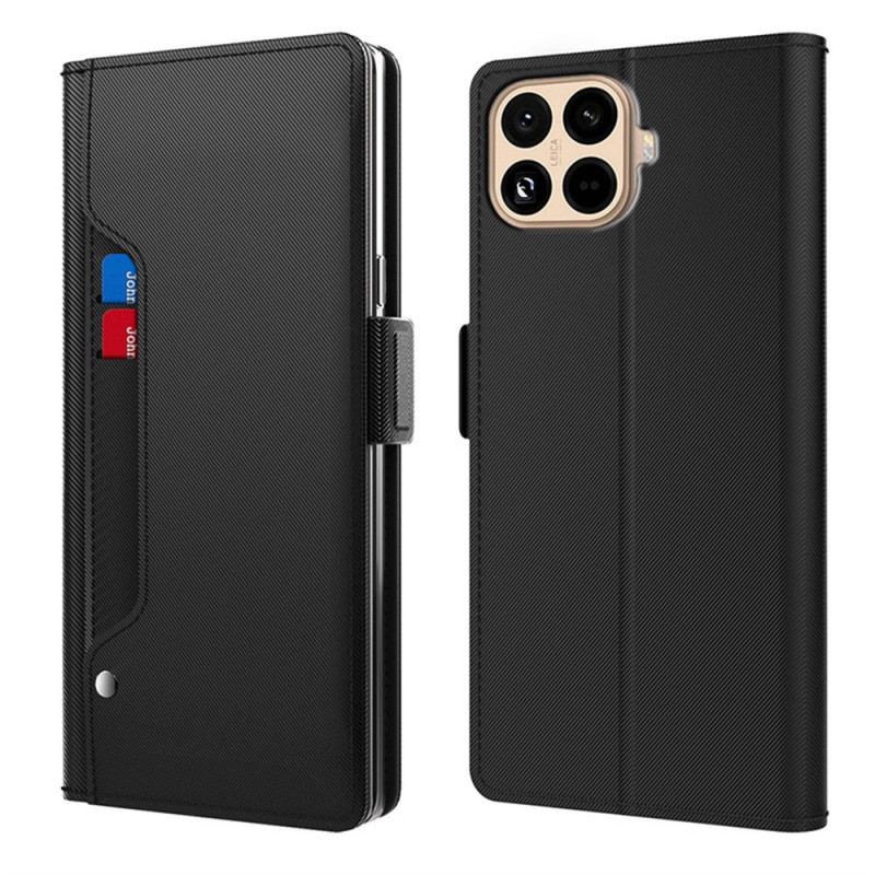 Housse Xiaomi 15T Pro Miroir et Porte-Cartes Amovible