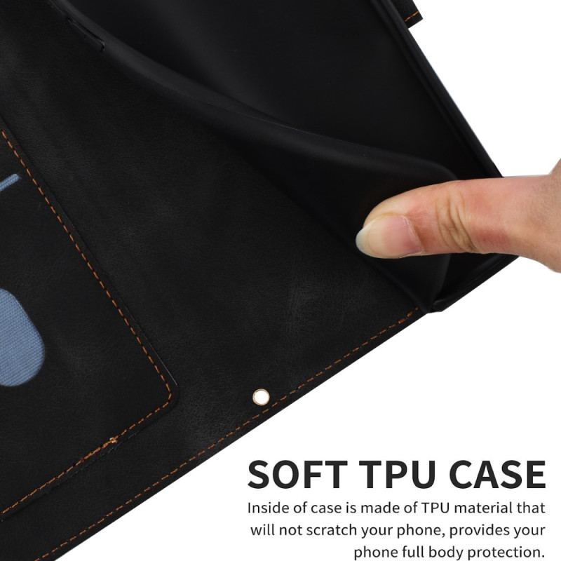 Housse Xiaomi 15T Pro Motif Floral avec Lanière