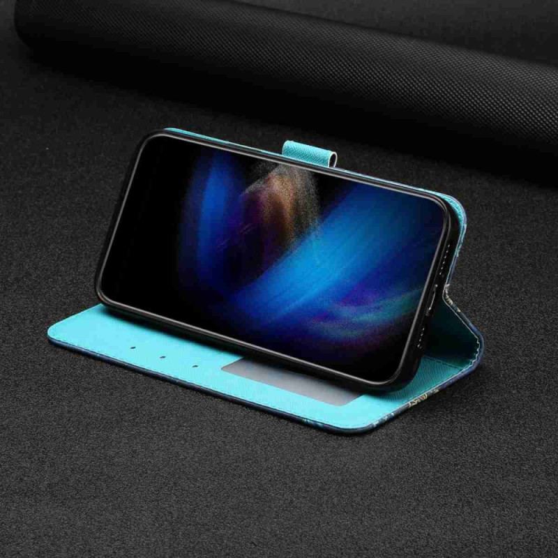 Housse Xiaomi 15T Pro Papillons Bleu et Or