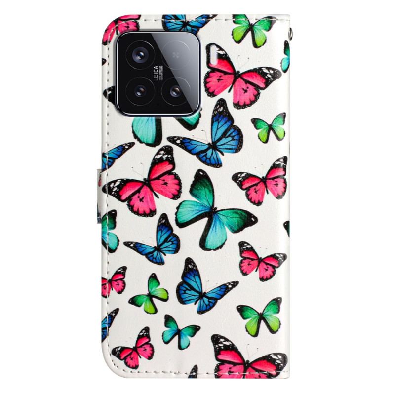 Housse Xiaomi 15T Pro Papillons Colorés