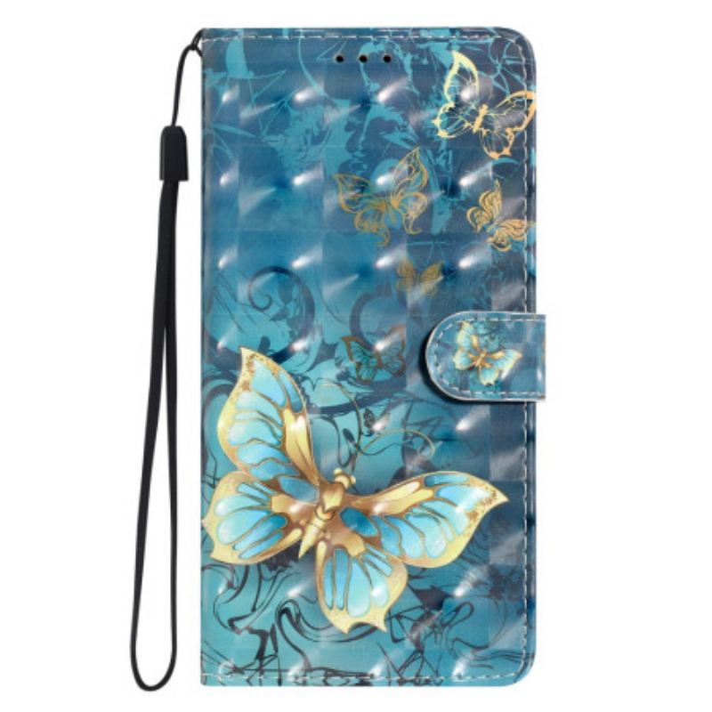 Housse Xiaomi 15T Pro Papillons Dorés