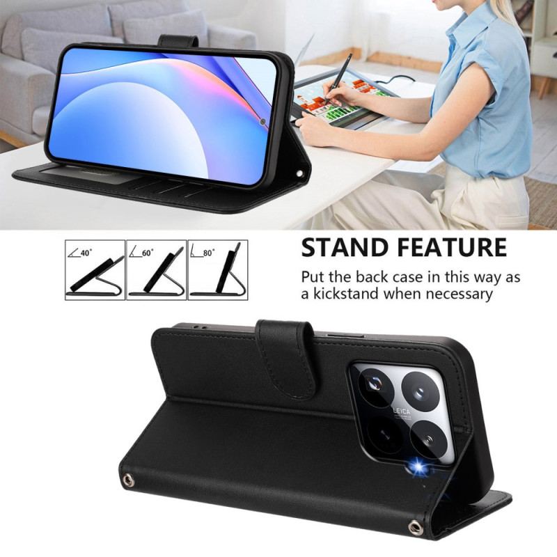 Housse Xiaomi 15T Pro Protection RFID Effet Cuir