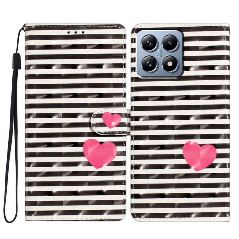 Housse Xiaomi 15T Pro Rayures et Cœur