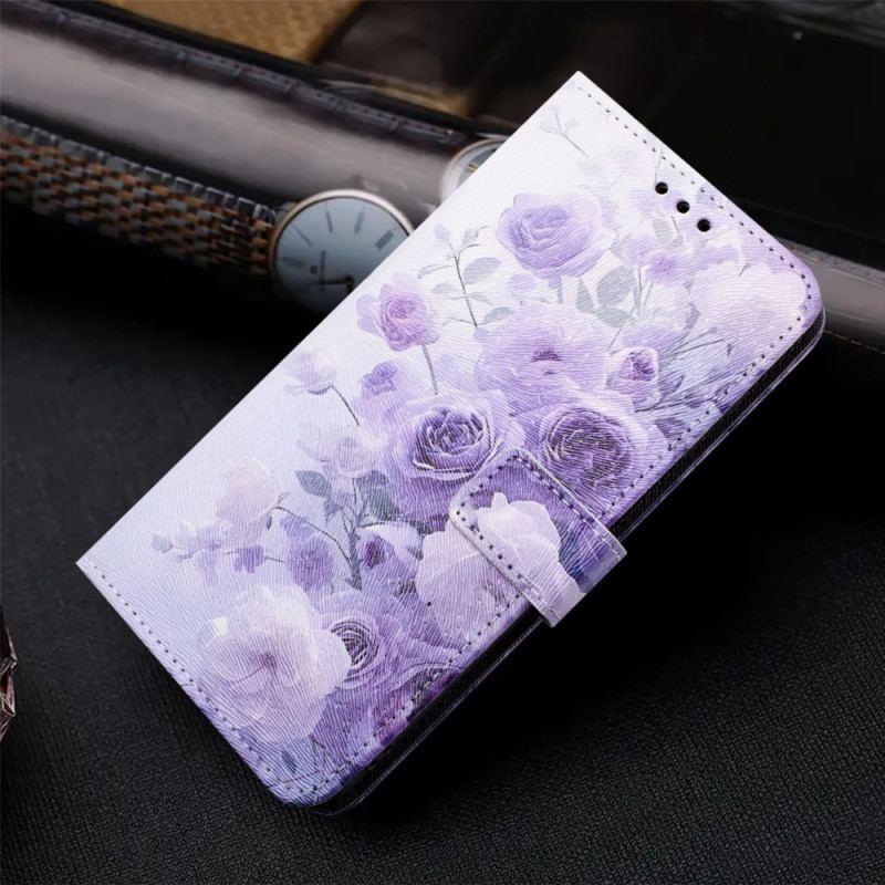 Housse Xiaomi 15T Pro Roses Violettes