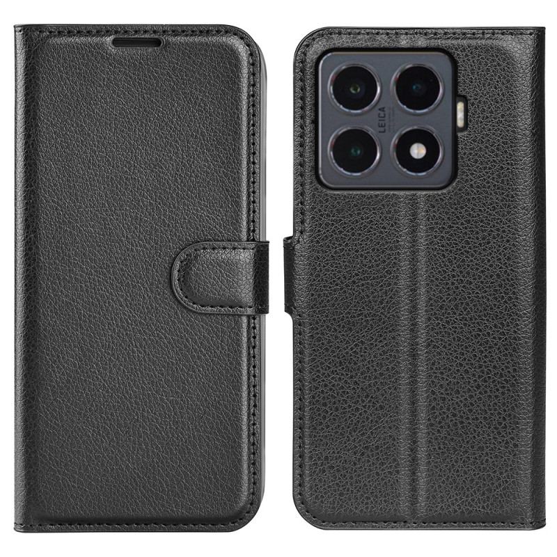 Housse Xiaomi 15T Pro Simili Cuir Litchi
