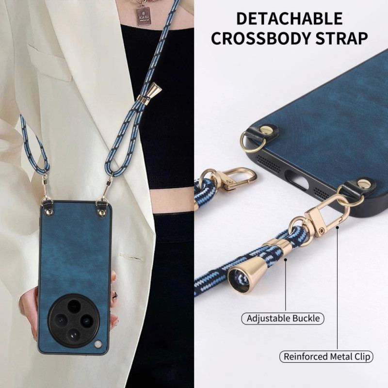 Coque à Cordon Oppo Find X8 Pro Simili Cuir