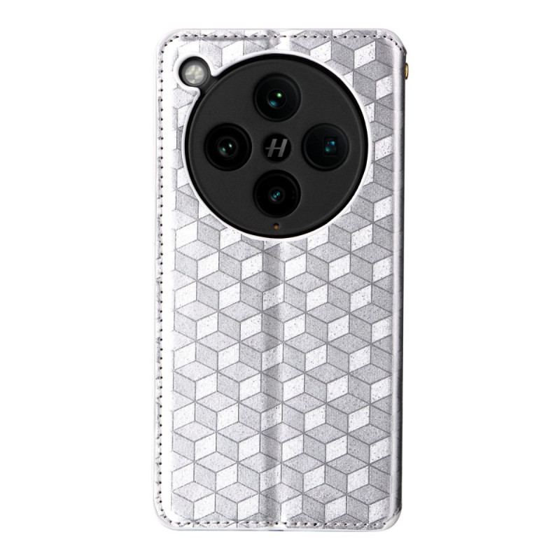 Flip Cover Oppo Find X8 Pro Losanges 3D