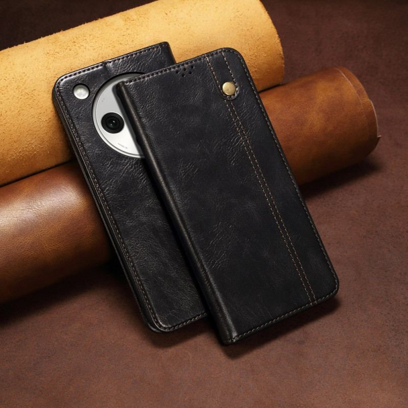 Flip Cover Oppo Find X8 Pro Simili Cuior Ciré