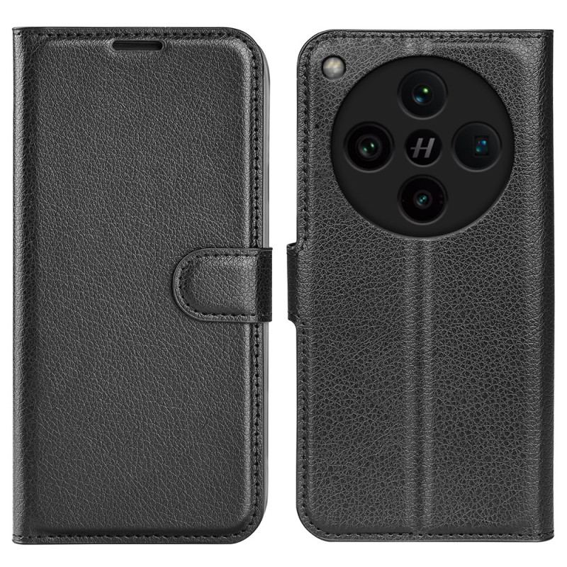 Housse Oppo Find X8 Pro Simili Cuir Litchi Classique