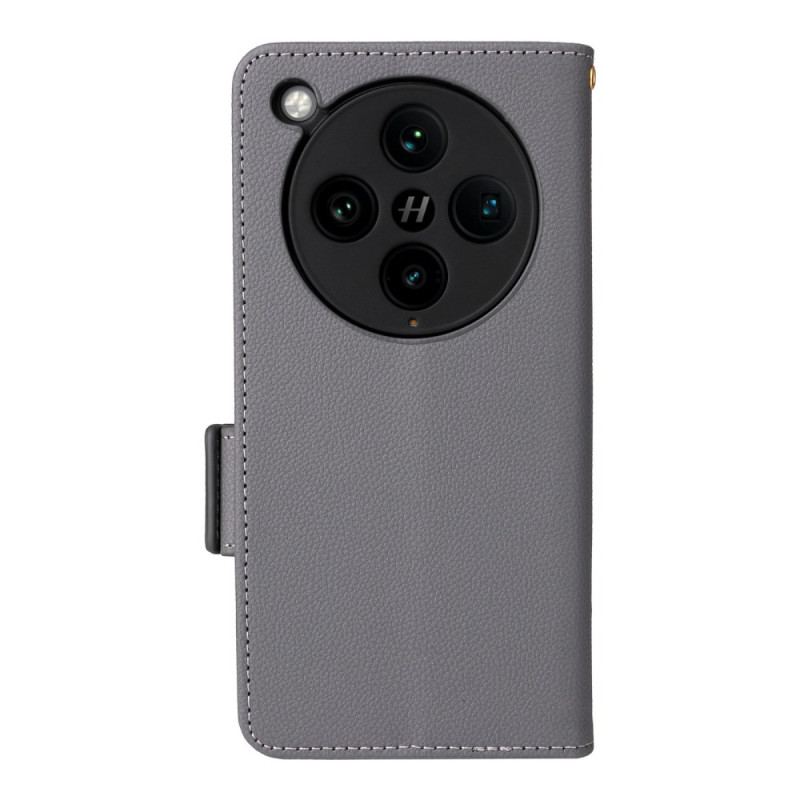 Housse Oppo Find X8 Pro Texture Litchi à Lanière