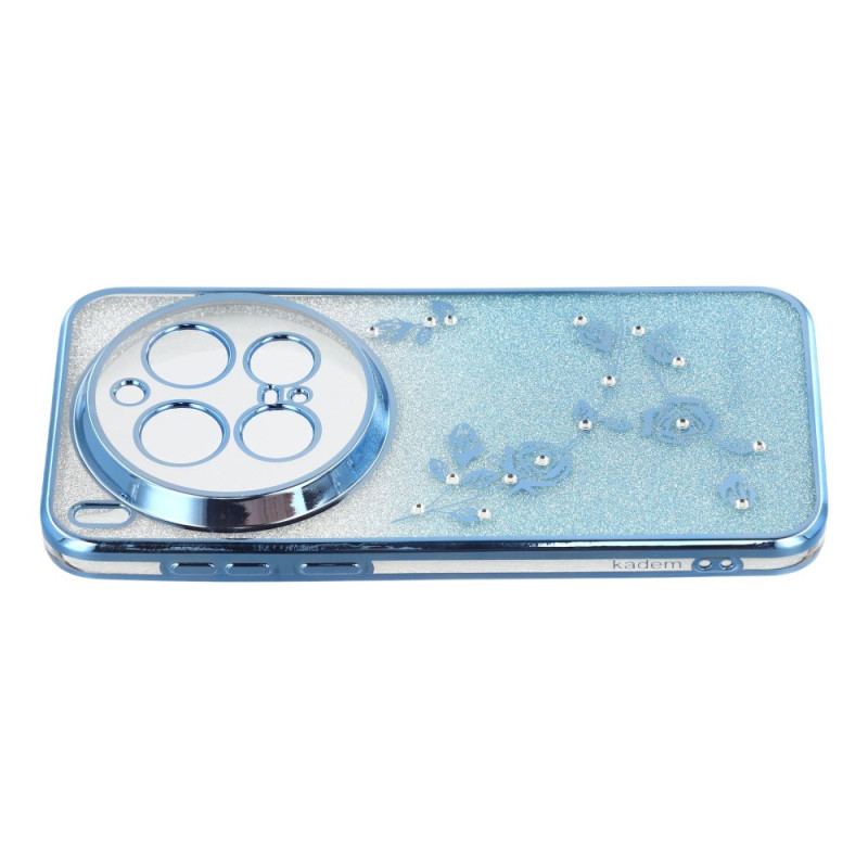 Coque Vivo X300 Pro Fleurs et Strass à Lanières