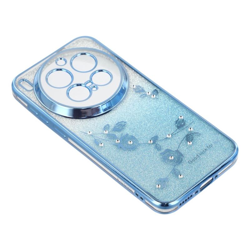 Coque Vivo X300 Pro Fleurs et Strass à Lanières