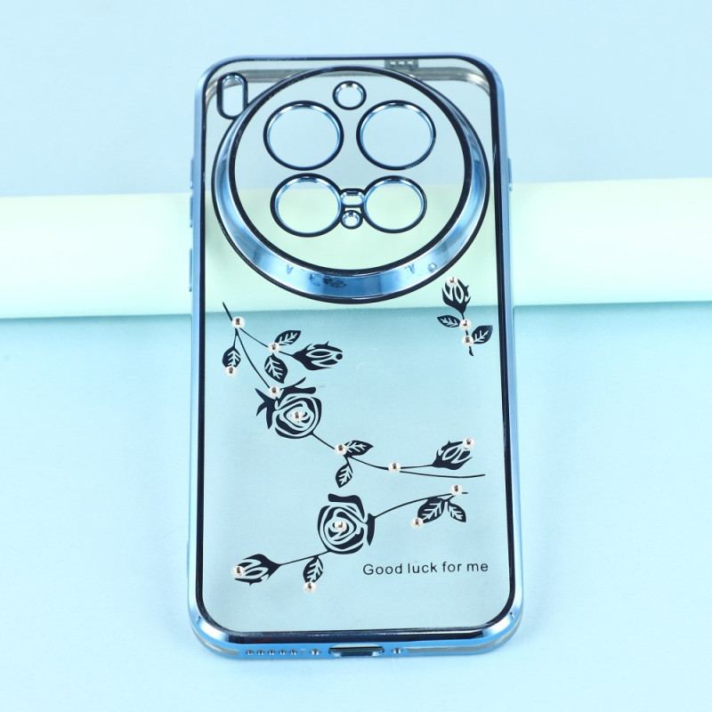 Coque Vivo X300 Pro Strass et Fleurs Éternelles