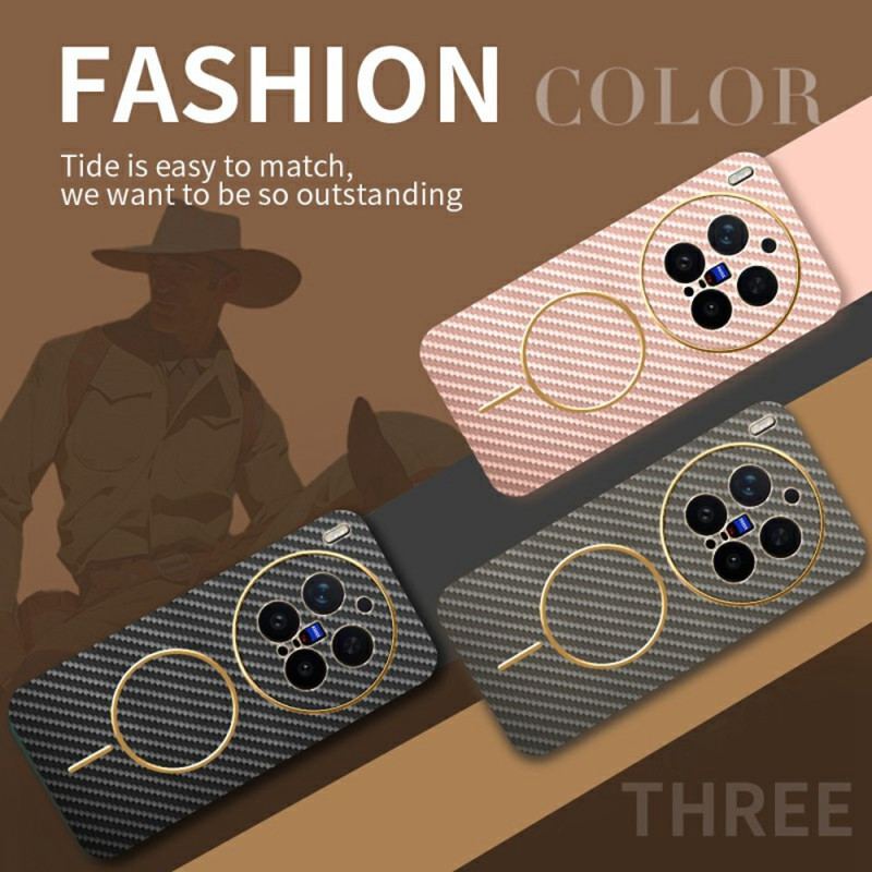 Coque Vivo X300 Pro Texture Fibre de Carbone