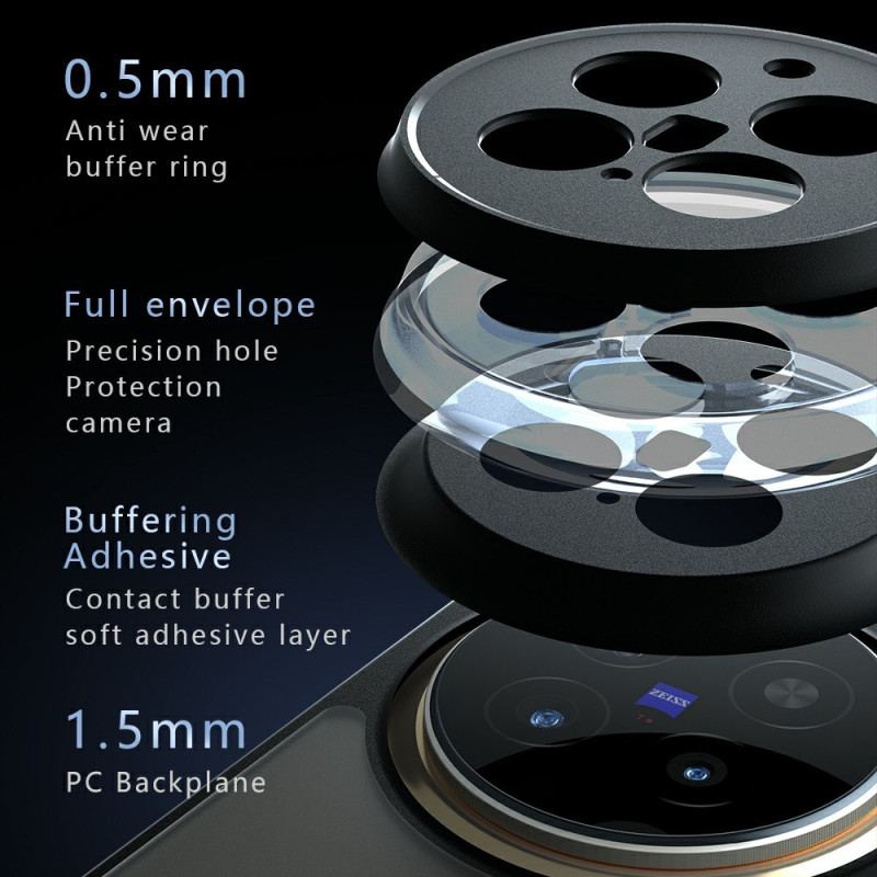 Coque Vivo X300 Pro Transparente Noire Mat