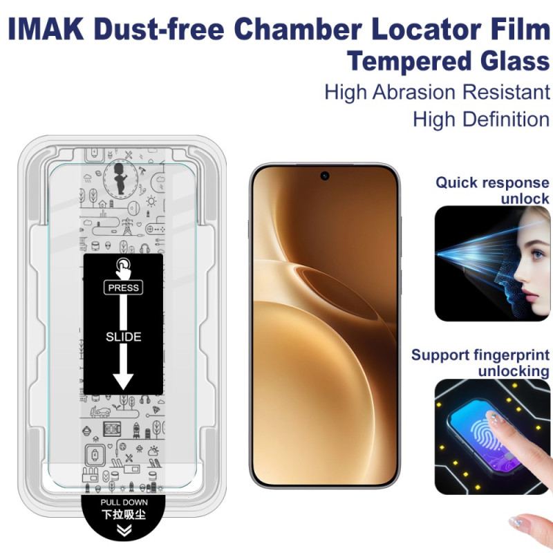 Protection en Verre Trempé pour Écran Vivo X300 Pro Cadre d'Installation (déverrouillage par empreinte digitale)