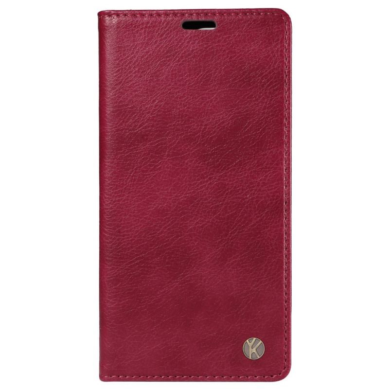 Flip Cover Vivo V40 5G Effet Vintage YIKATU