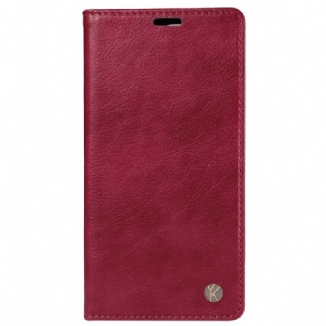 Flip Cover Vivo V40 5G Effet Vintage YIKATU