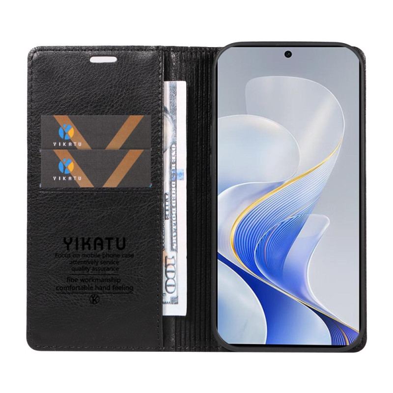 Flip Cover Vivo V40 5G Effet Vintage YIKATU