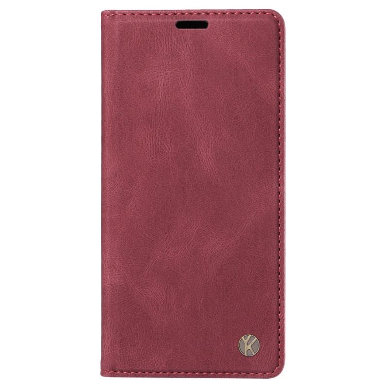 Flip Cover Vivo V40 5G Toucher Soyeux YIKATU