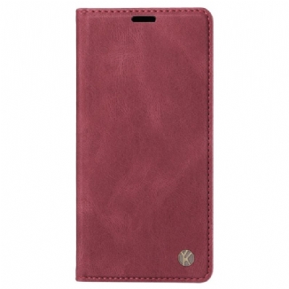 Flip Cover Vivo V40 5G Toucher Soyeux YIKATU