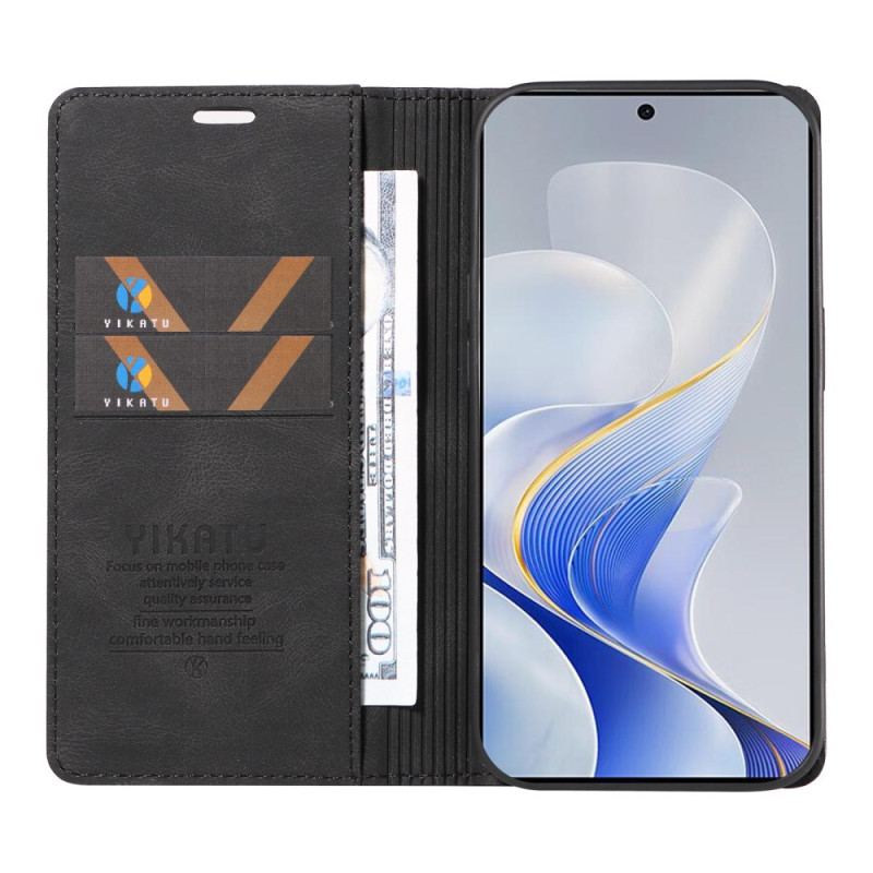 Flip Cover Vivo V40 5G Toucher Soyeux YIKATU