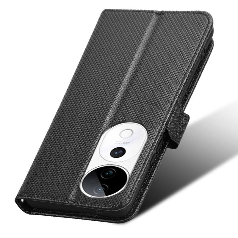 Housse Vivo V40 5G Texture Diamant
