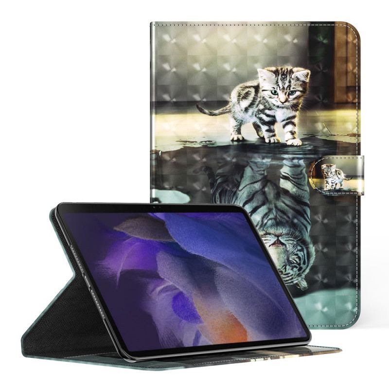 Housse Samsung Galaxy Tab A8 (2021) Light Spot Rêve de Chat