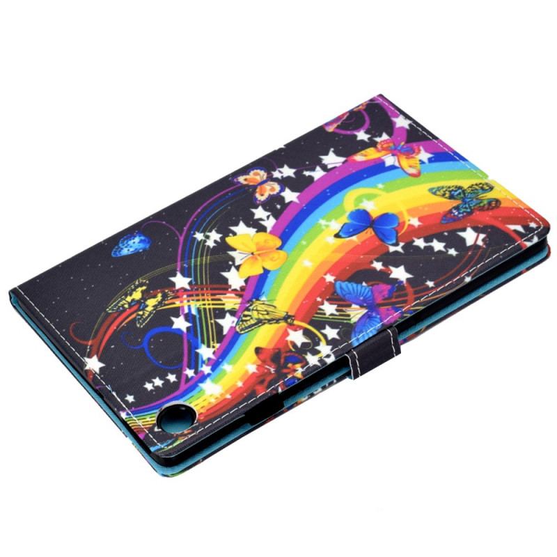 Housse Samsung Galaxy Tab A8 (2021) Papillons Arc-en-Ciel