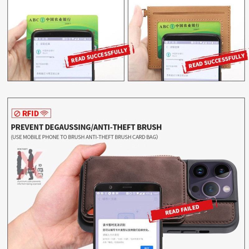 Coque iPhone 15 Plus Porte-Cartes RFID Support