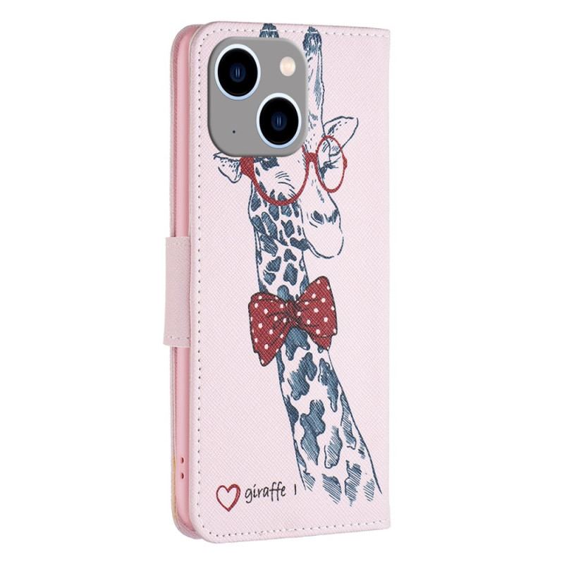Housse iPhone 15 Plus Girafe Intello