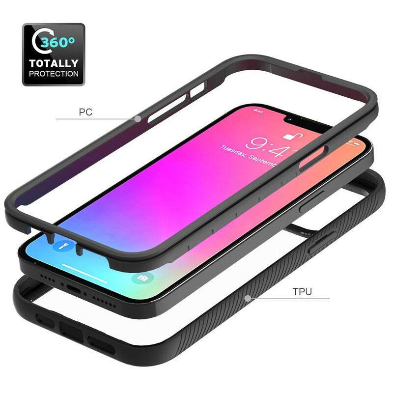 Coque iPhone 13 Pro Max Conception Hybride Rebords Silicone