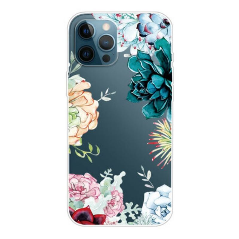 Coque iPhone 13 Pro Max Fleurs Aquarelle