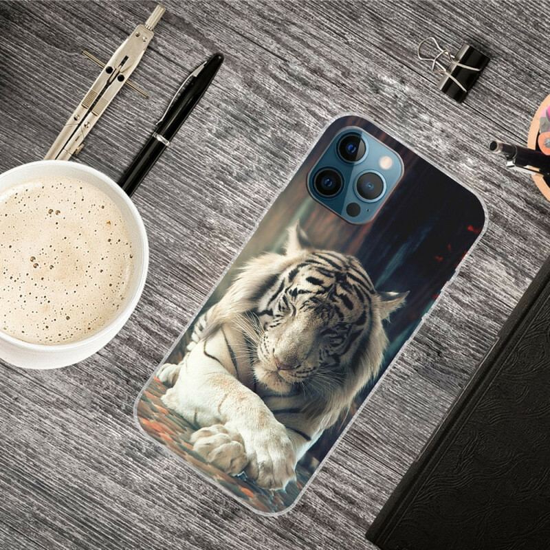 Coque iPhone 13 Pro Max Flexible Tigre