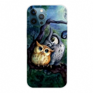 Coque iPhone 13 Pro Max Peinture Hiboux
