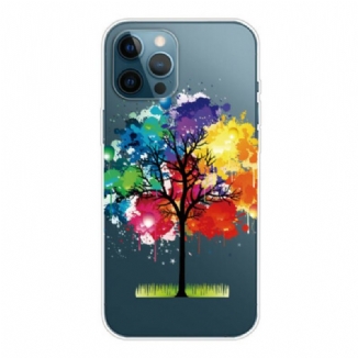 Coque iPhone 13 Pro Max Transparente Arbre Aquarelle