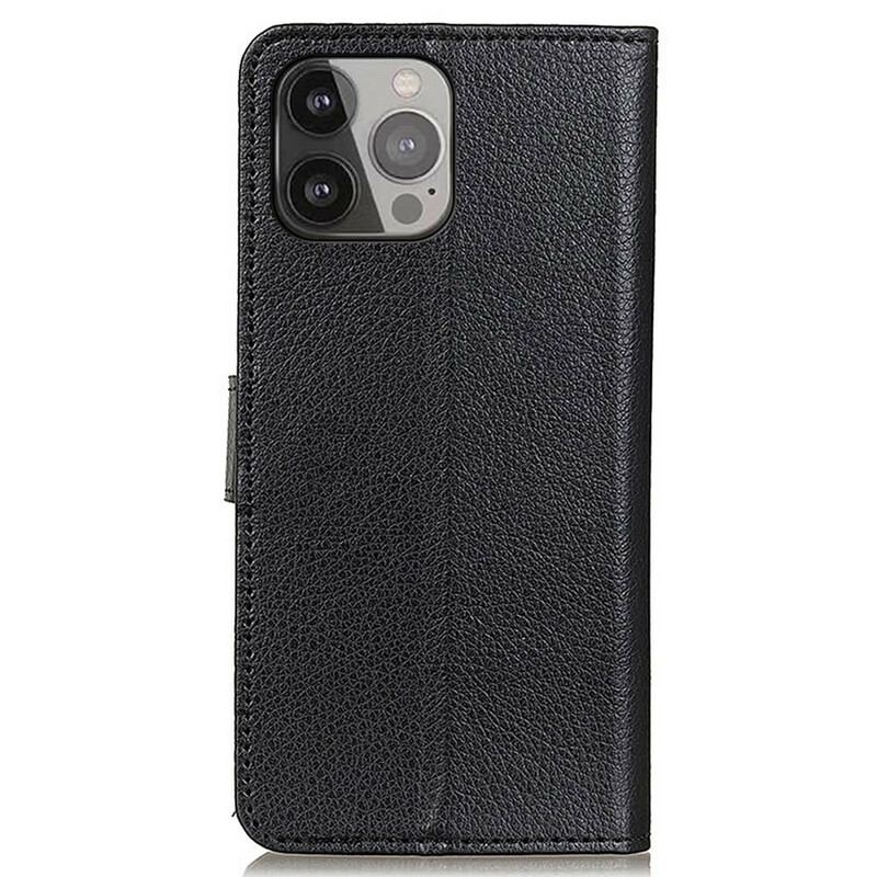 Housse iPhone 13 Pro Max Simili Cuir Traditionnel