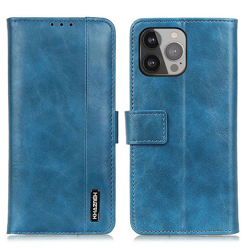 Housse iPhone 13 Pro Max Style Cuir Élégance KHAZNEH