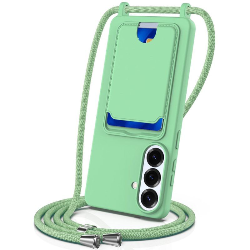 Coque à Cordon Samsung Galaxy S26 Plus Porte-Carte et Lanière
